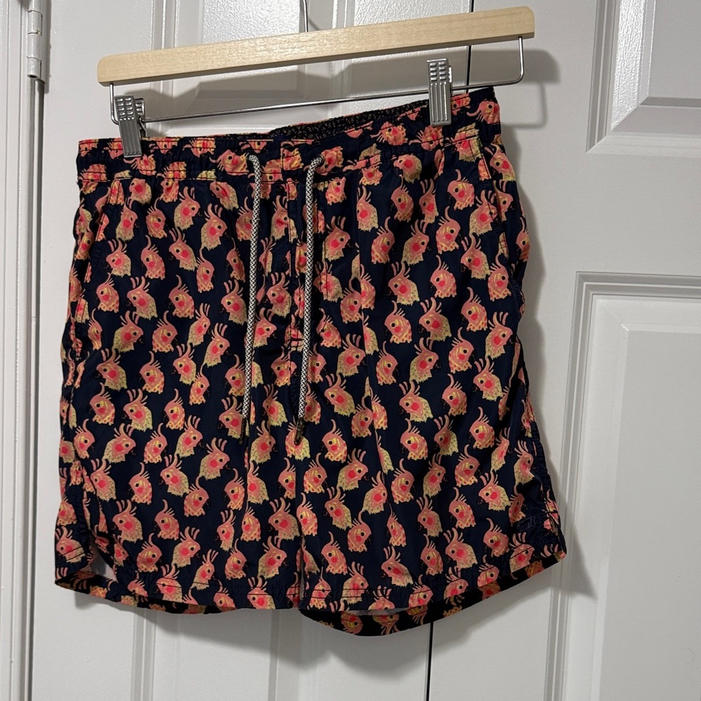 Scotch & Soda Navy and Pink Swim Trunks